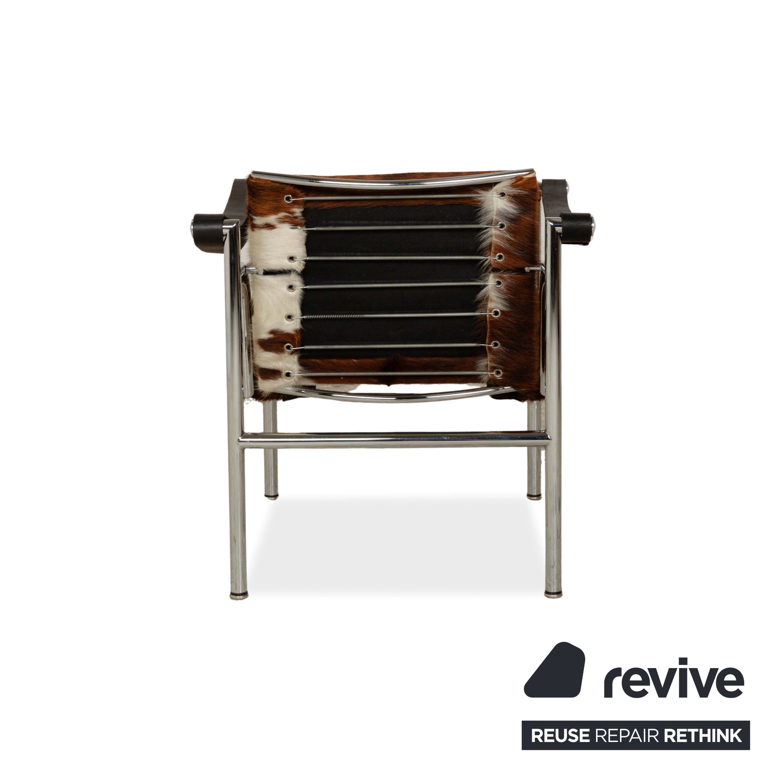 Cassina Le Corbusier LC 1 Fur Armchair Brown Cowhide Bauhaus