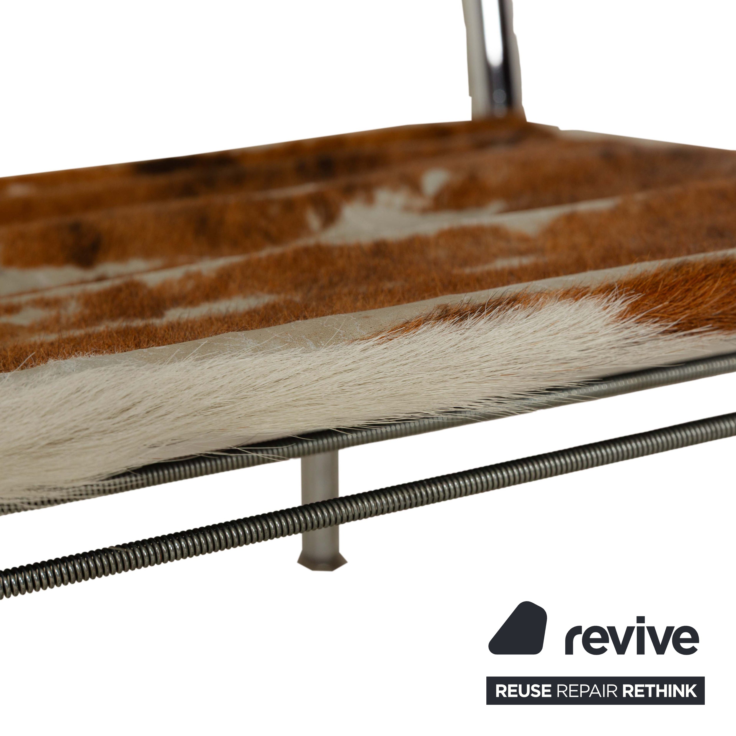 Cassina Le Corbusier LC 1 Fur Armchair Brown Cowhide Bauhaus