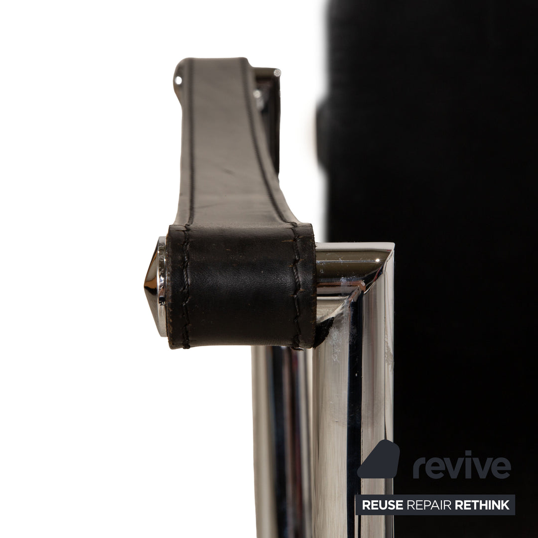 Cassina Le Corbusier LC 1 Leder Sessel  Schwarz