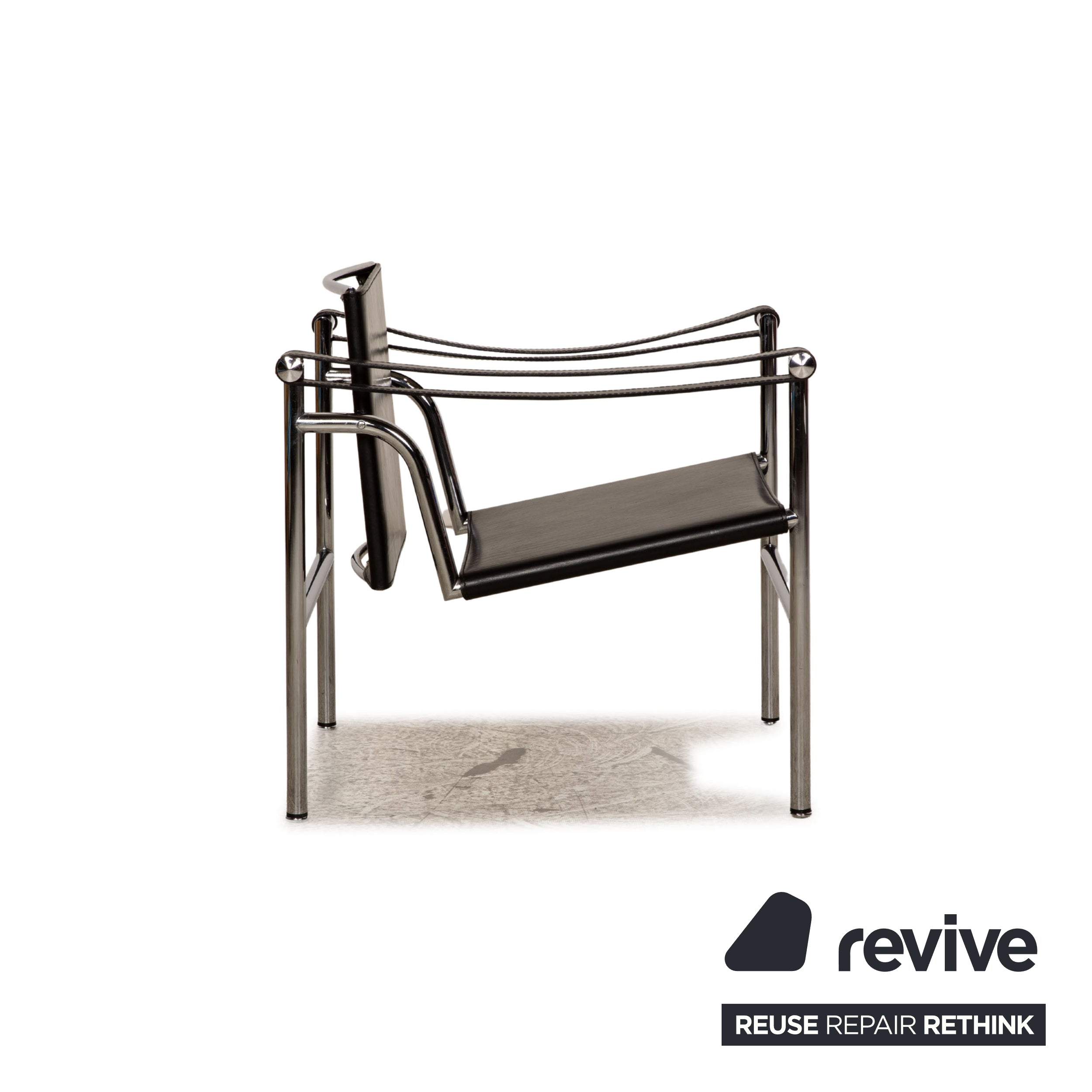 Cassina Le Corbusier LC 1 Leder Sessel  Schwarz