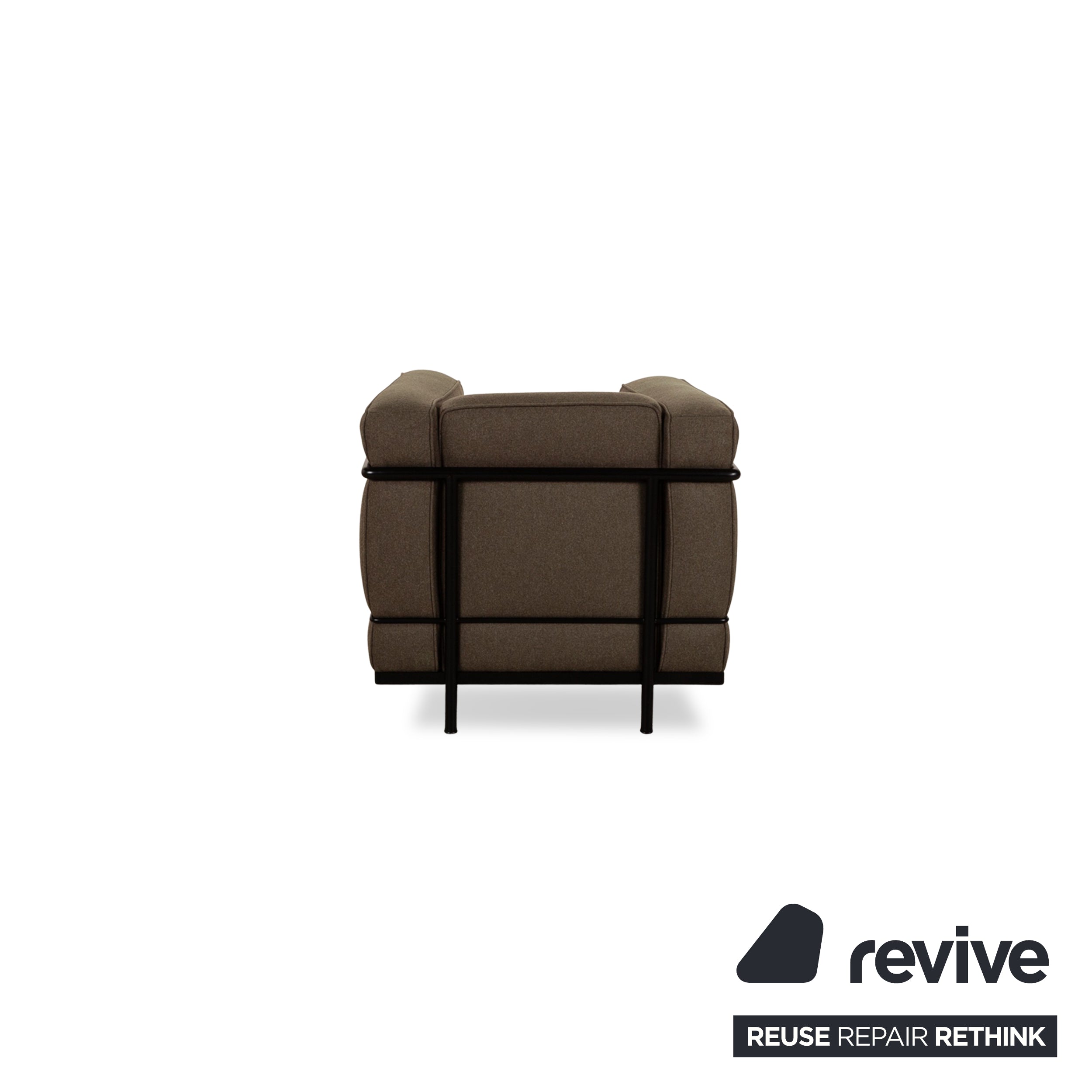 Cassina Le Corbusier LC 2 Stoff Sessel Braun