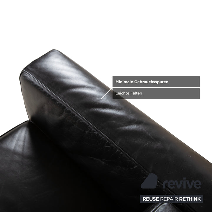 Cassina Le Corbusier LC3 Leather Armchair Black