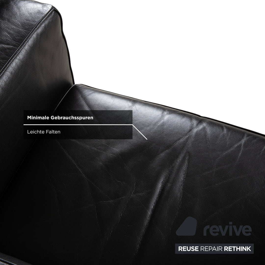 Cassina Le Corbusier LC3 Leather Armchair Black