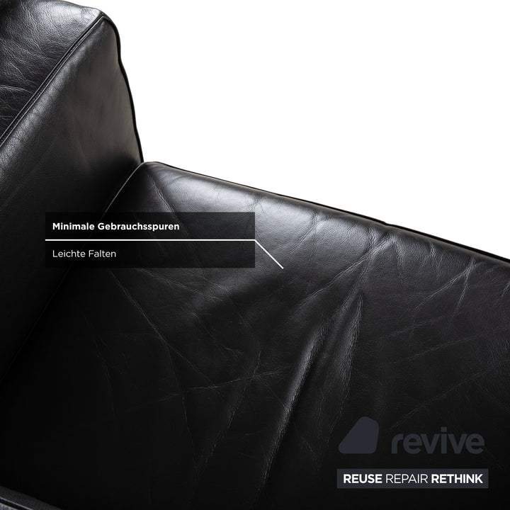Cassina Le Corbusier LC3 Leather Armchair Black