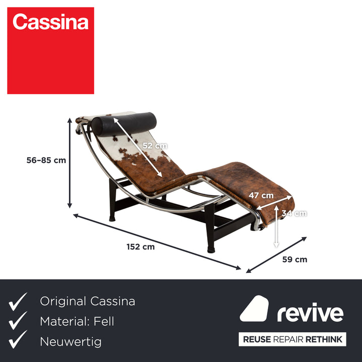 Cassina Le Corbusier LC 4 Fell Liege Braun Kuhfell