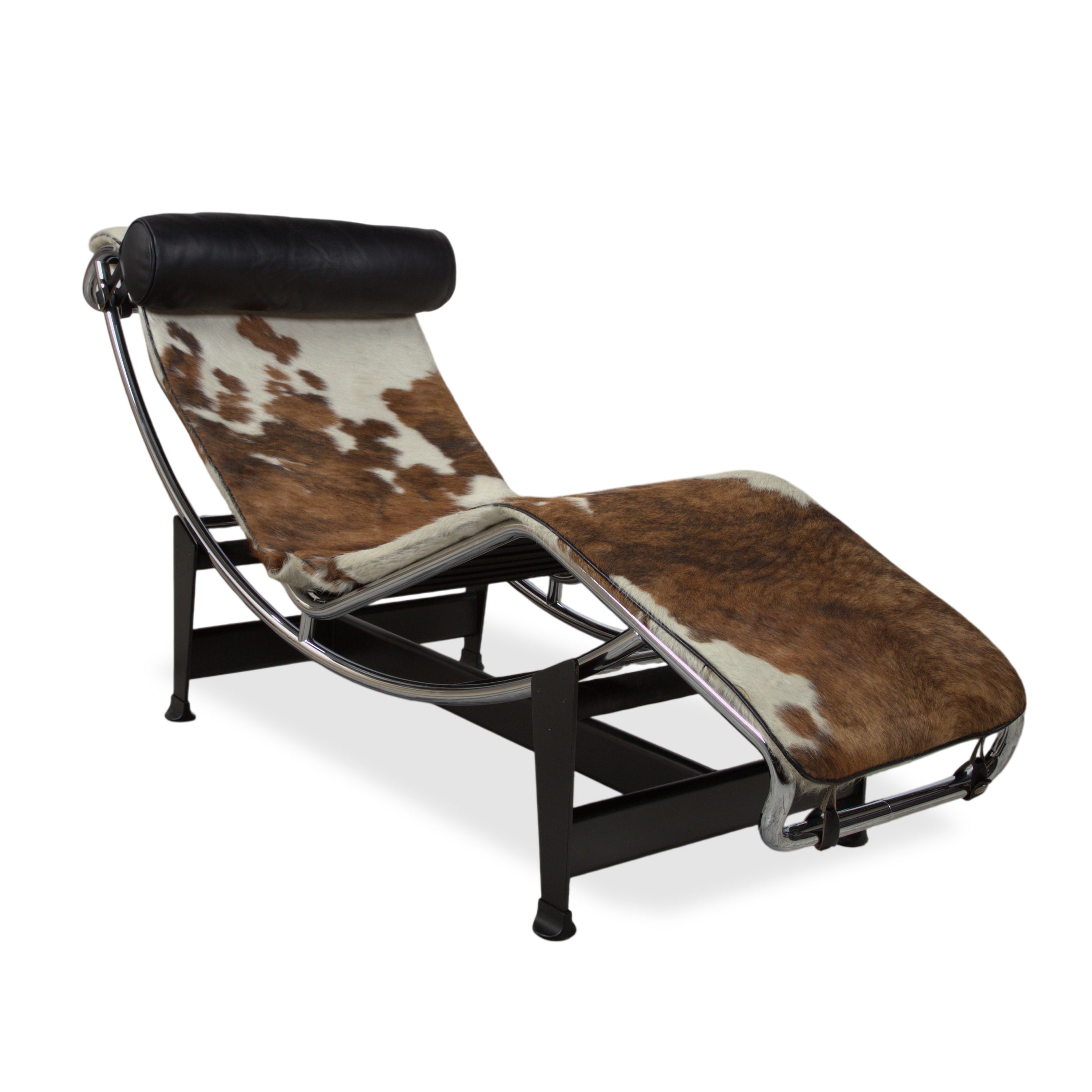 Cassina Le Corbusier LC 4 Fell Liege Braun Schwarz Bauhaus Gleitfunktion