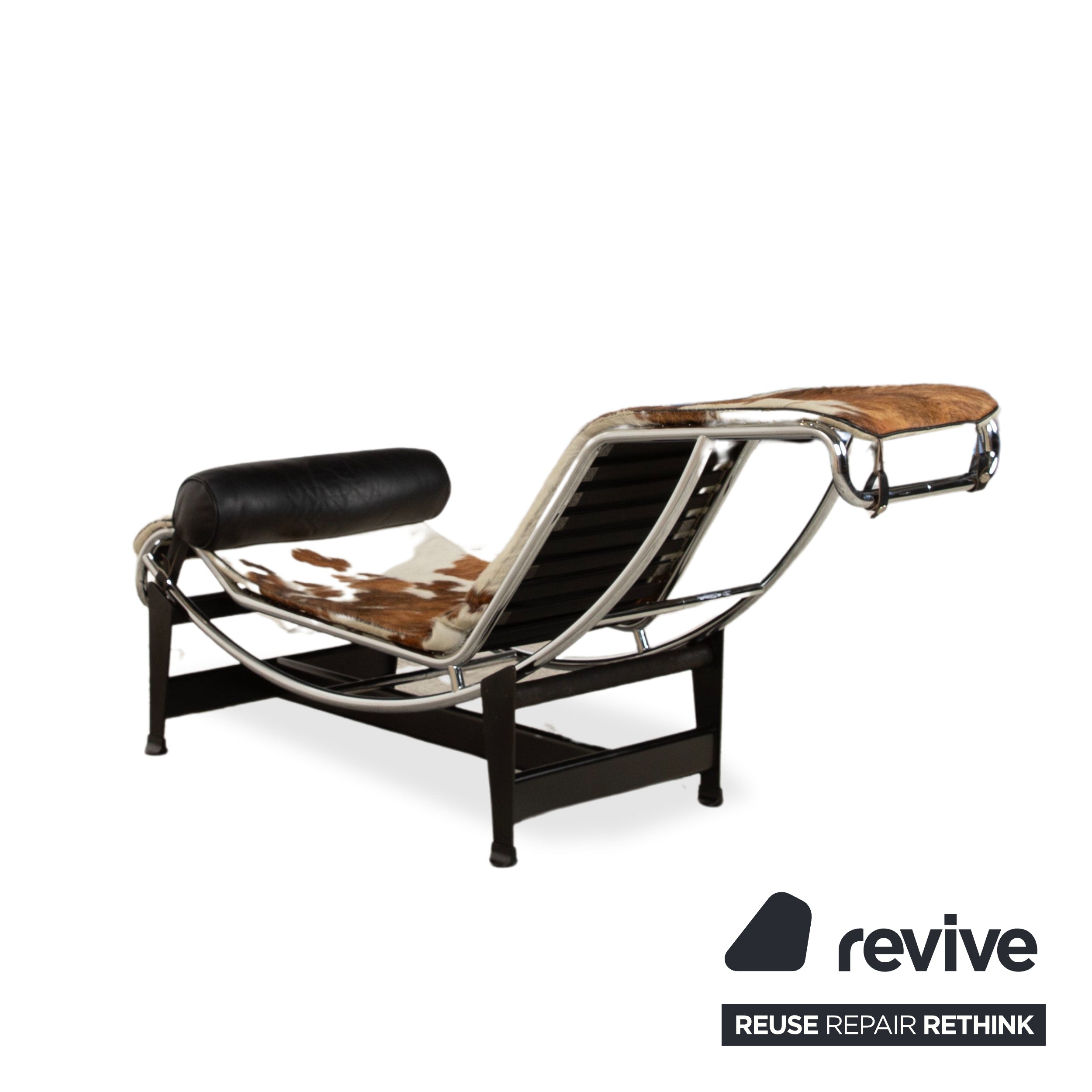 Cassina Le Corbusier LC 4 Fell Liege Braun Schwarz Bauhaus Gleitfunktion