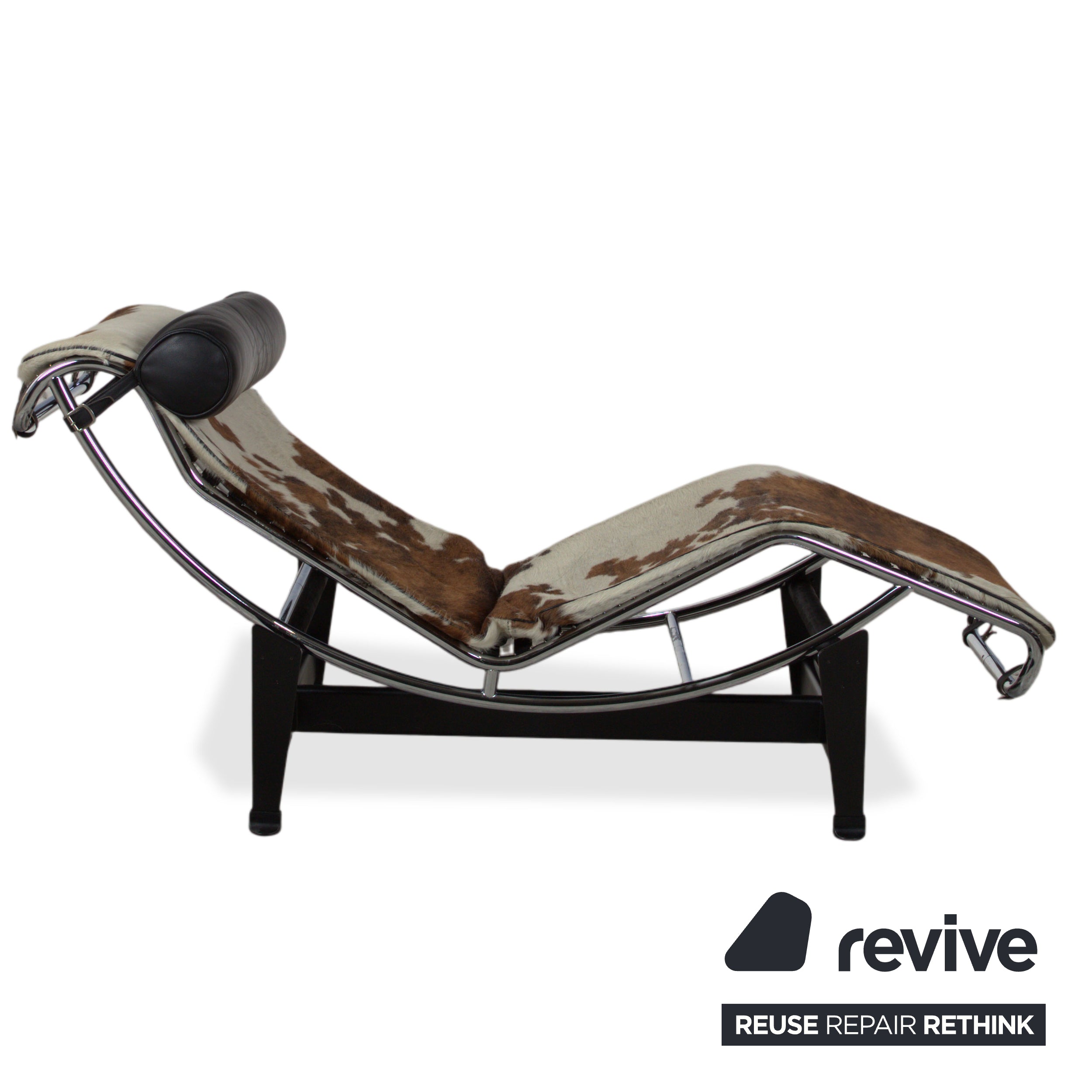 Cassina Le Corbusier LC 4 Fell Liege Braun Schwarz Bauhaus Gleitfunktion