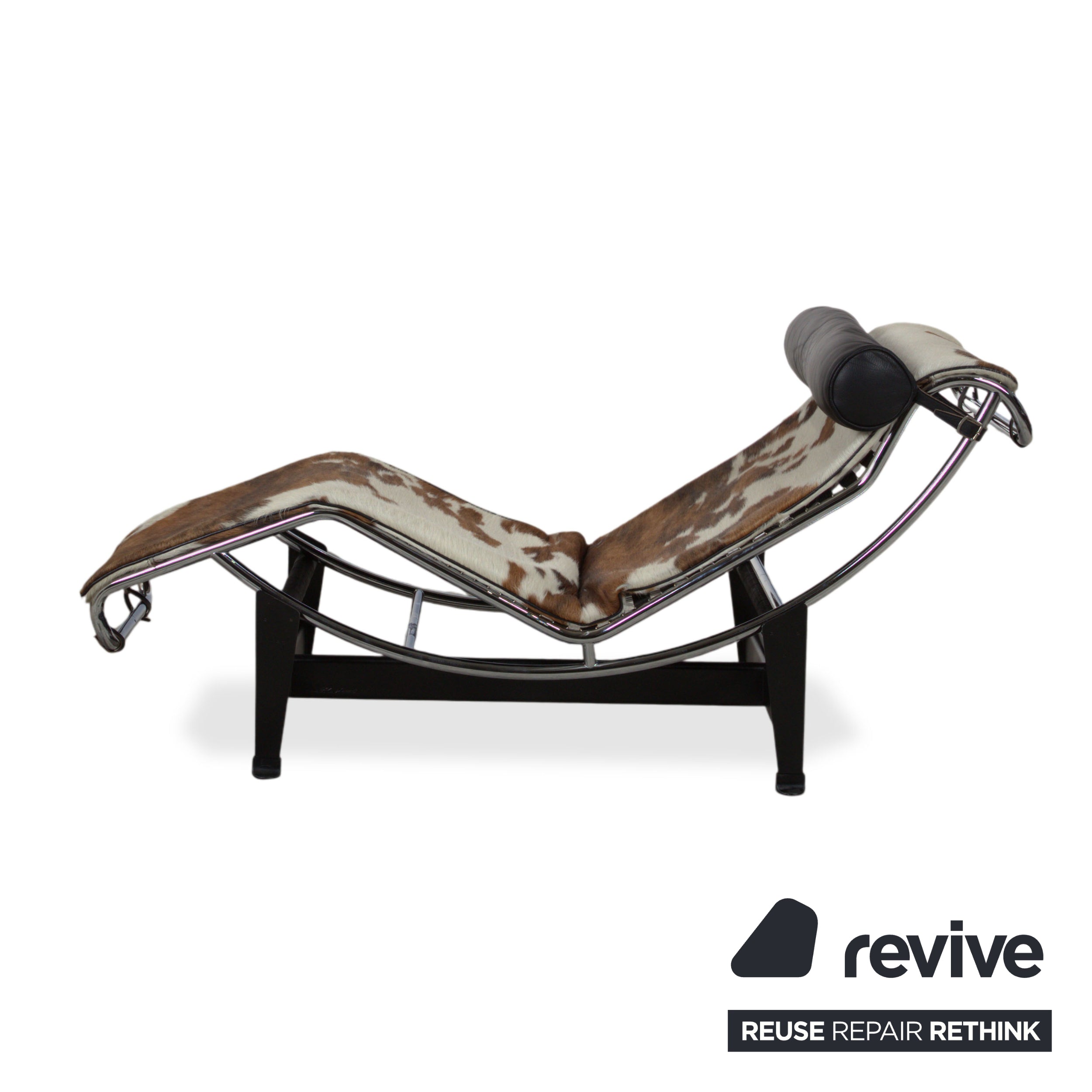 Cassina Le Corbusier LC 4 Fell Liege Braun Schwarz Bauhaus Gleitfunktion
