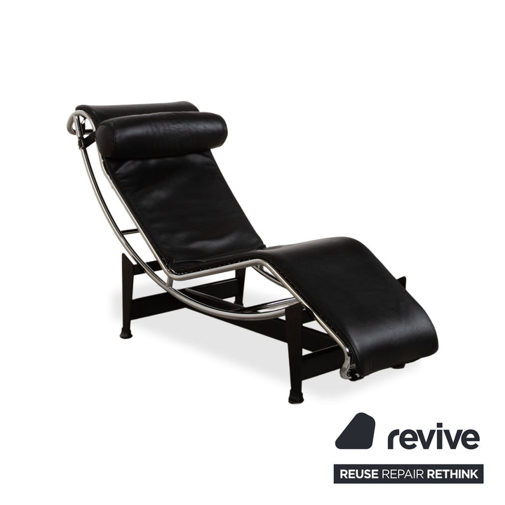 Cassina Le Corbusier LC 4 Leder Chrom Liege Schwarz Bauhaus