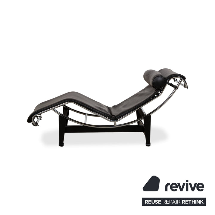 Cassina Le Corbusier LC 4 Leder Chrom Liege Schwarz Bauhaus
