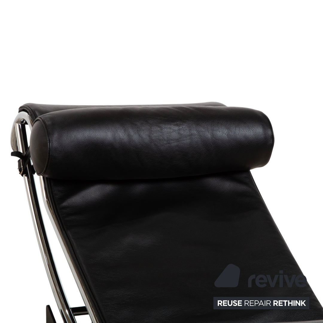 Cassina Le Corbusier LC 4 Leder Chrom Liege Schwarz Bauhaus