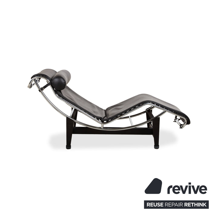 Cassina Le Corbusier LC 4 Leder Chrom Liege Schwarz Bauhaus