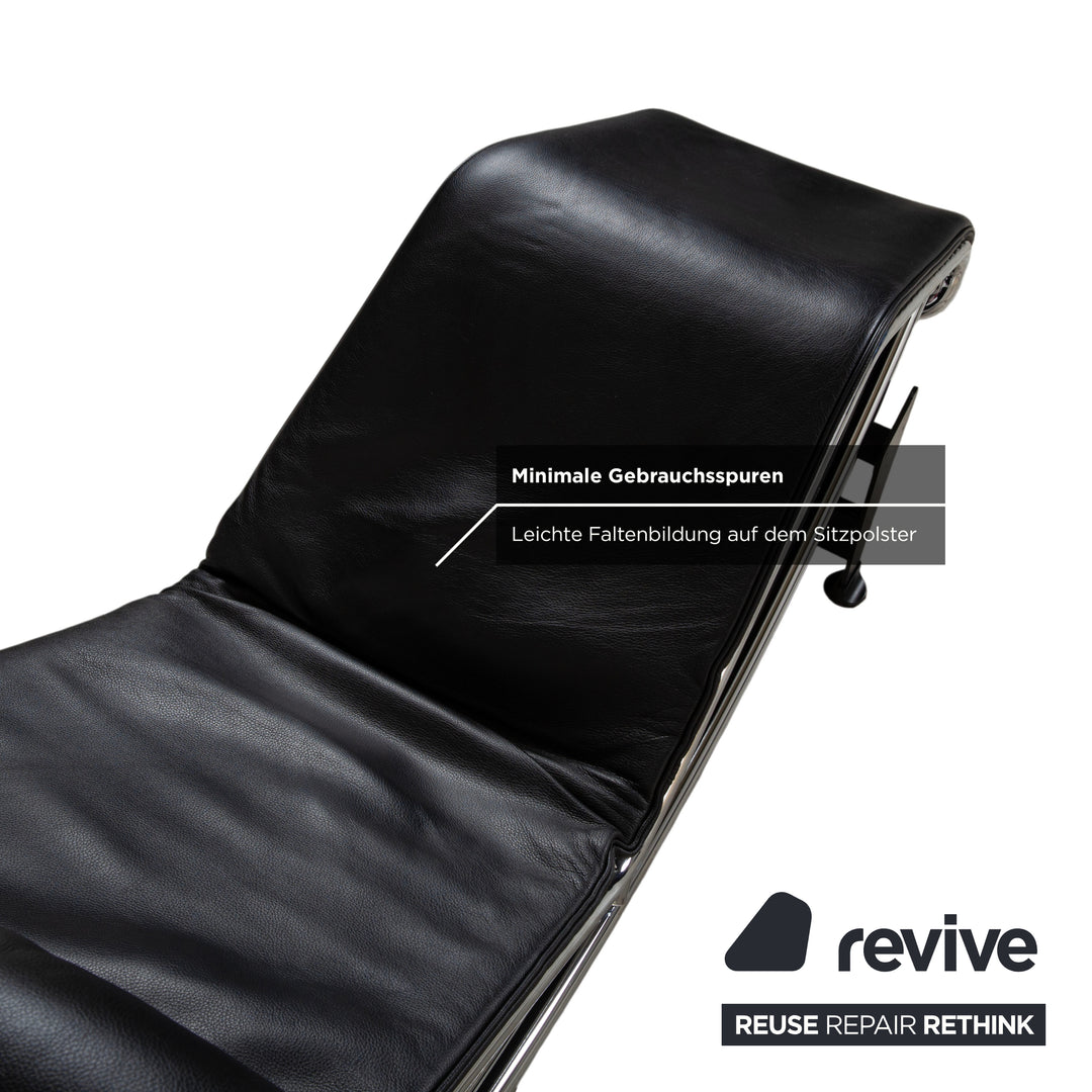 Cassina Le Corbusier LC 4 Leder Chrom Liege Schwarz Bauhaus