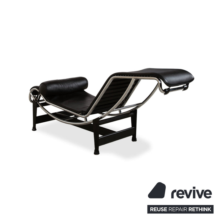 Cassina Le Corbusier LC 4 Leder Chrom Liege Schwarz Bauhaus