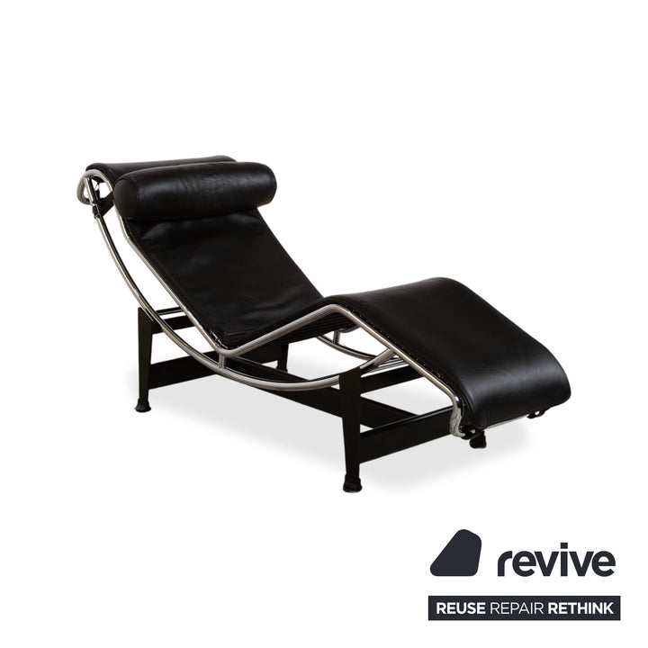 Cassina Le Corbusier LC 4 Leder Chrom Liege Schwarz Bauhaus