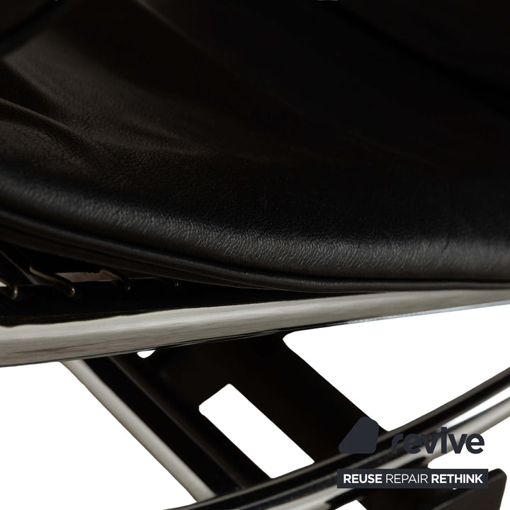 Cassina Le Corbusier LC 4 Leather Lounger Black