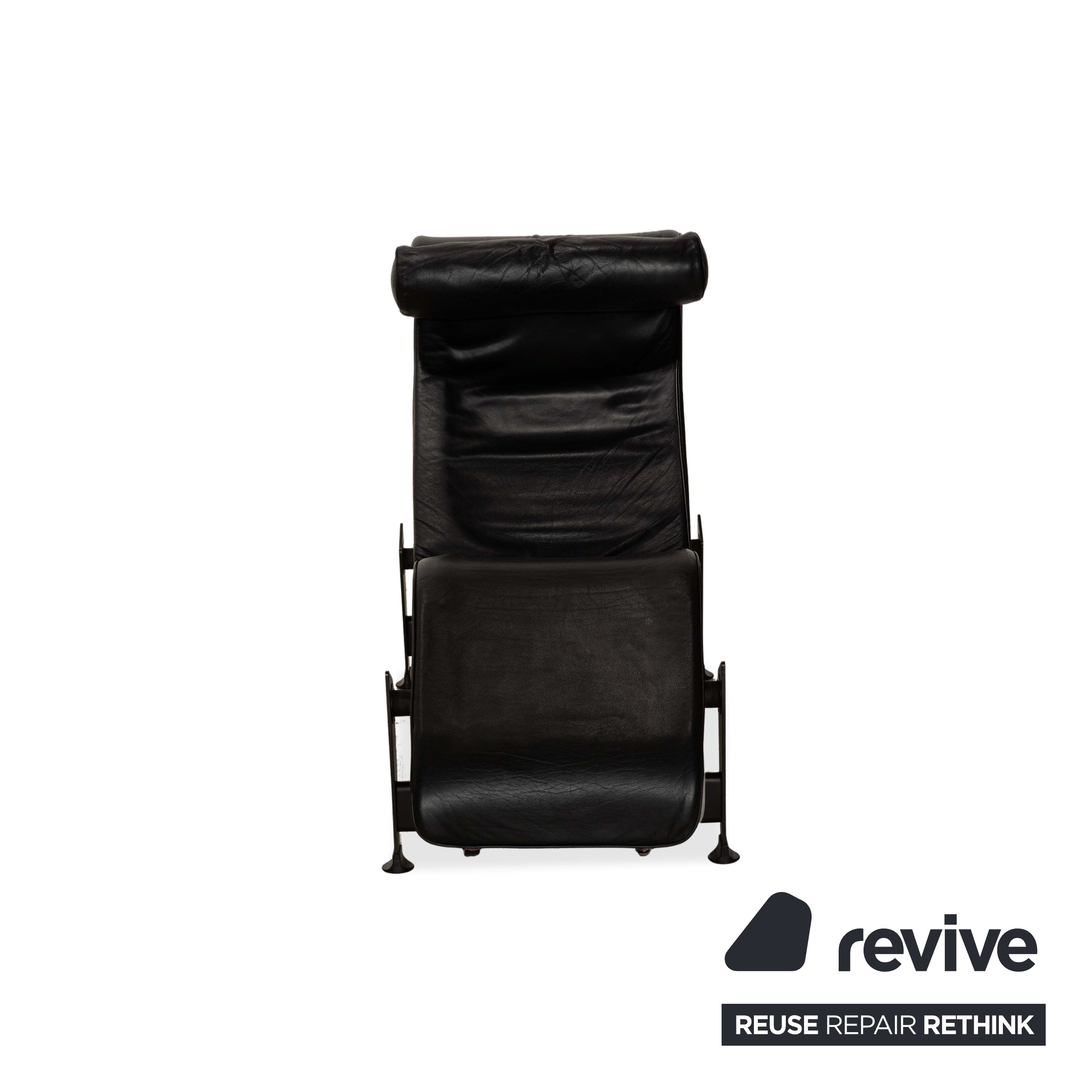 Cassina Le Corbusier LC 4 Leather Lounger Black