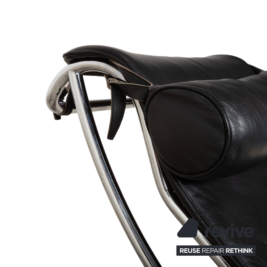 Cassina Le Corbusier LC 4 Leder Liege Schwarz Bauhaus manuelle Funktion