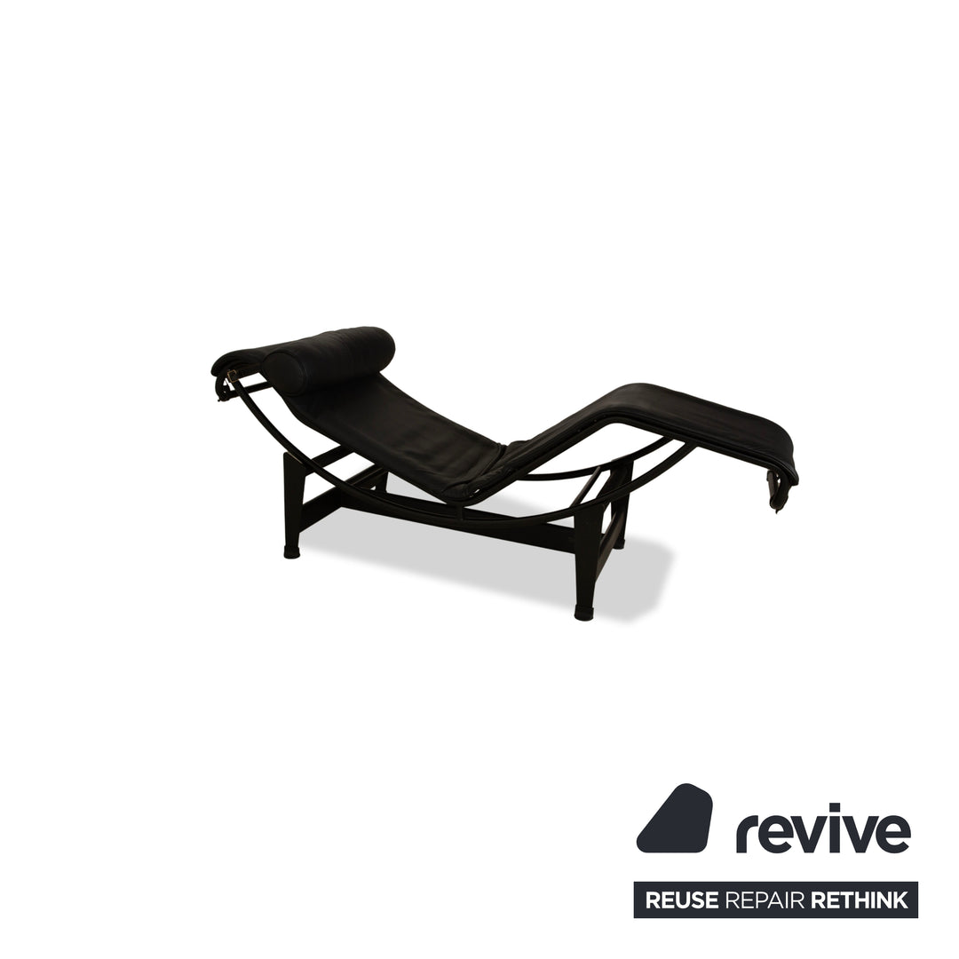 Cassina Le Corbusier LC 4 Leather Lounger Black Bauhaus