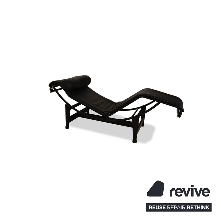 Cassina Le Corbusier LC 4 Leather Lounger Black Bauhaus