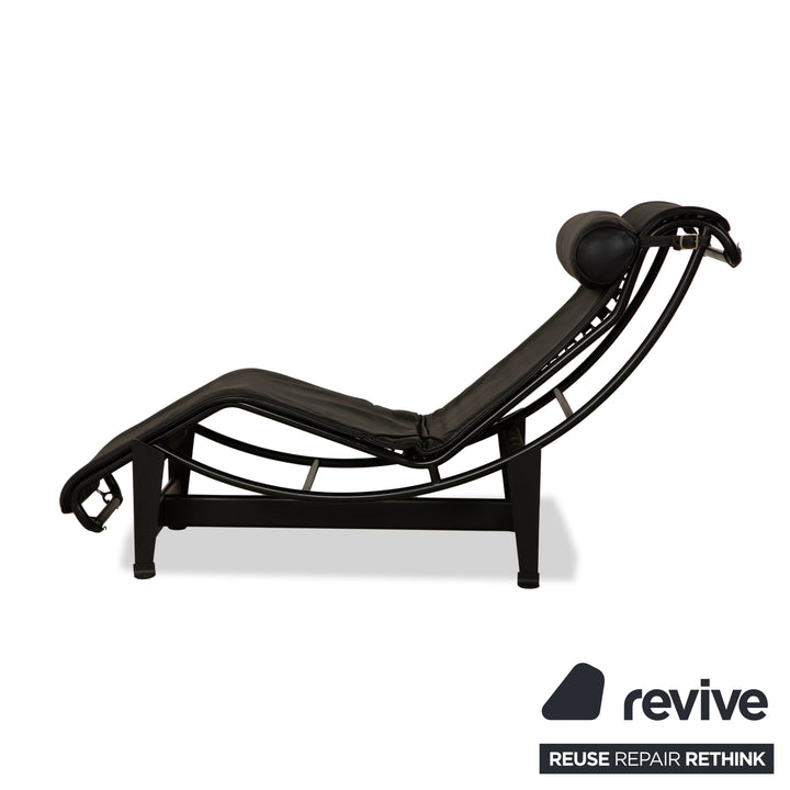 Cassina Le Corbusier LC 4 Leather Lounger Black Bauhaus