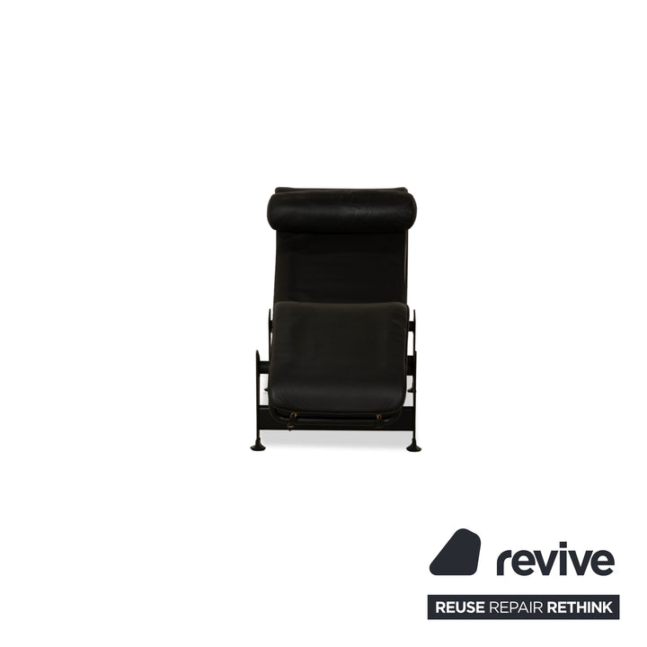 Cassina Le Corbusier LC 4 Leather Lounger Black Bauhaus