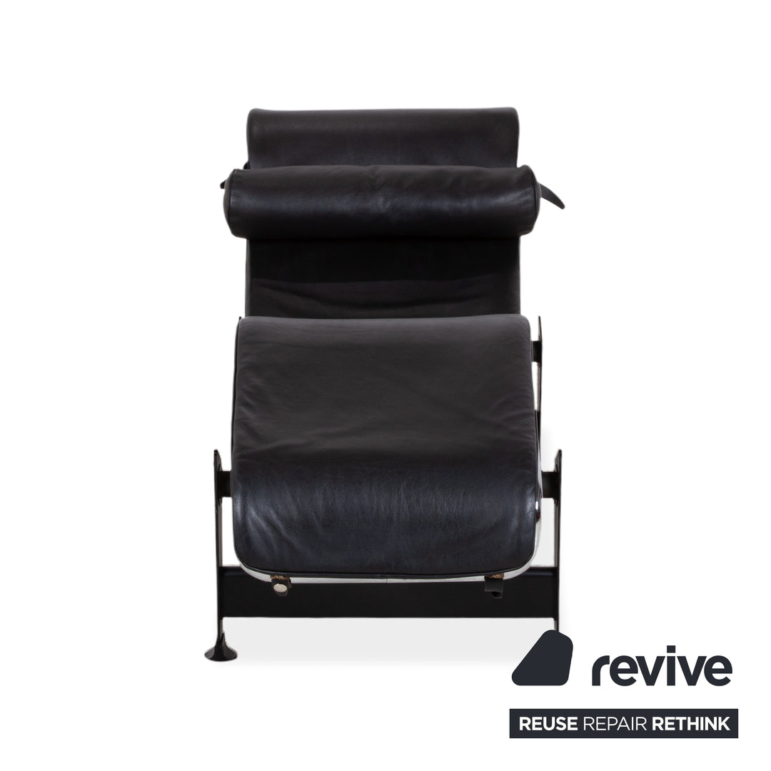 Cassina Le Corbusier LC 4 Leather Lounger Black Bauhaus