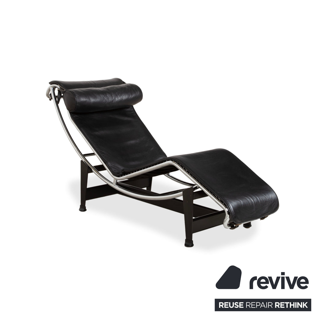 Cassina Le Corbusier LC 4 Leder Liege Schwarz Bauhaus manuelle Funktion