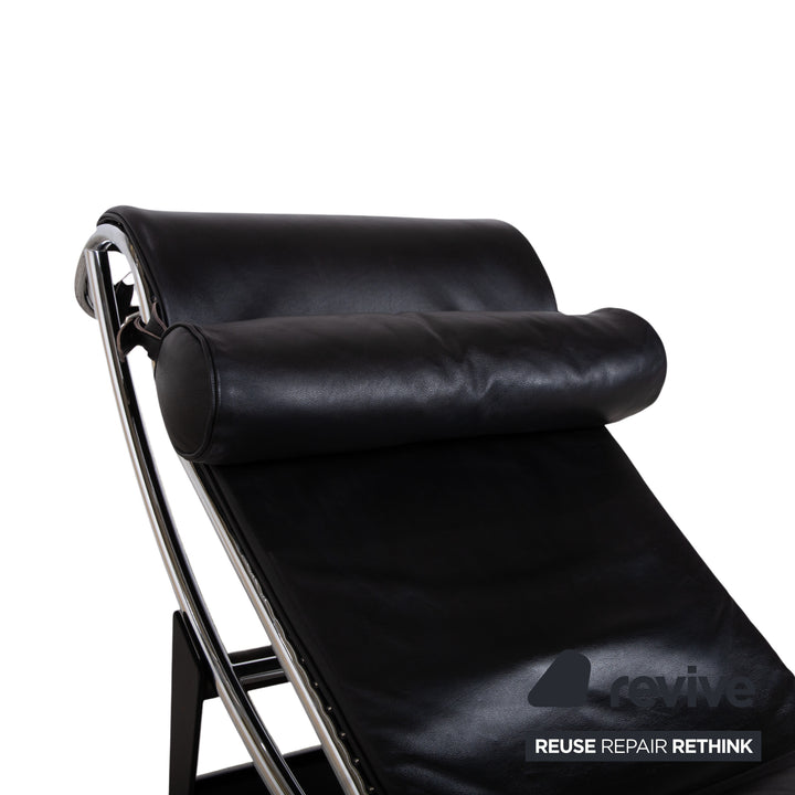 Cassina Le Corbusier LC 4 Leather Lounger Black Bauhaus