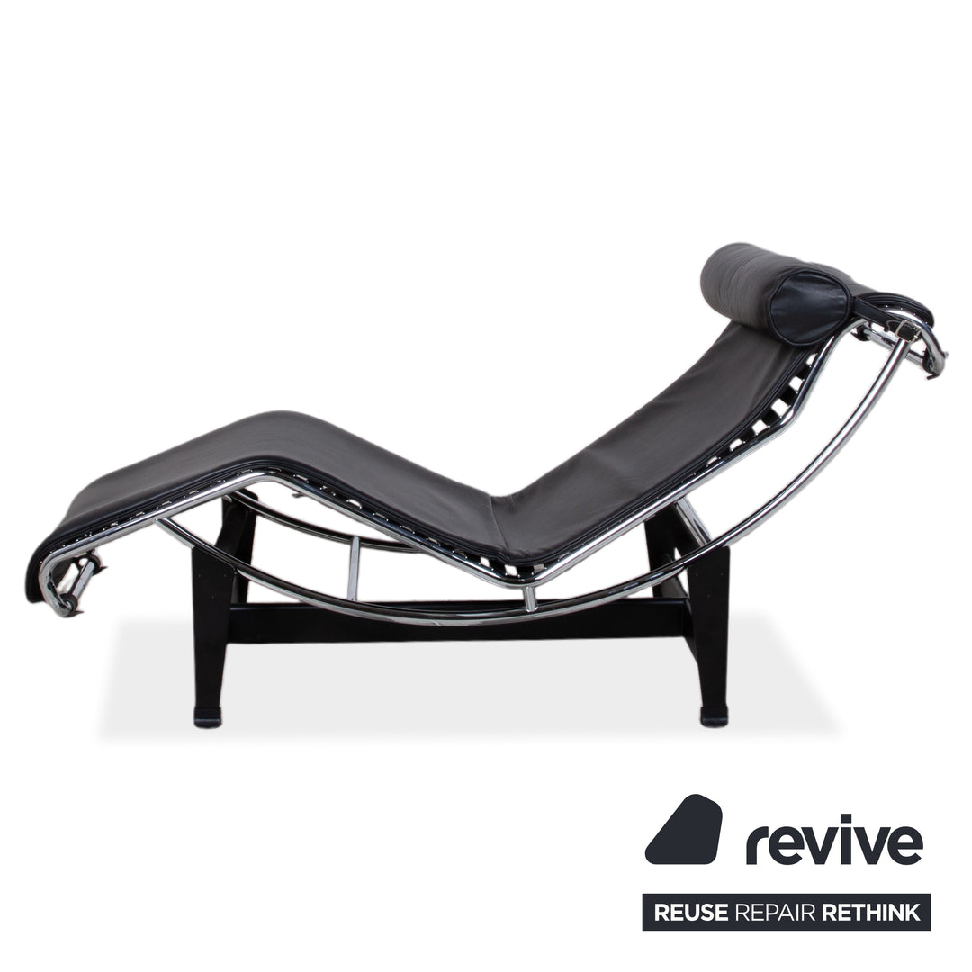 Cassina Le Corbusier LC 4 Leder Liege Schwarz Bauhaus