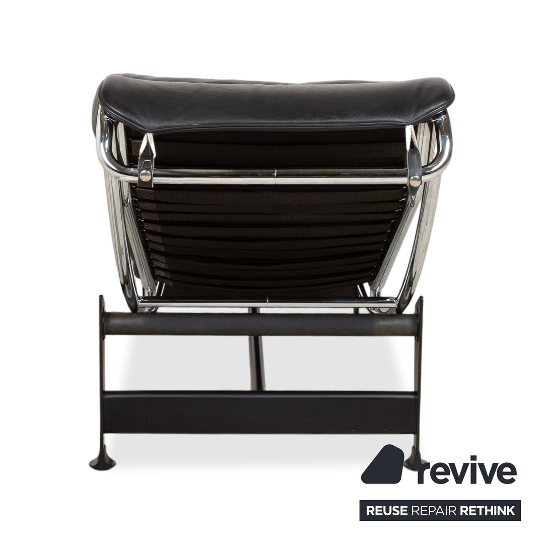 Cassina Le Corbusier LC 4 Leder Liege Schwarz Bauhaus manuelle Funktion