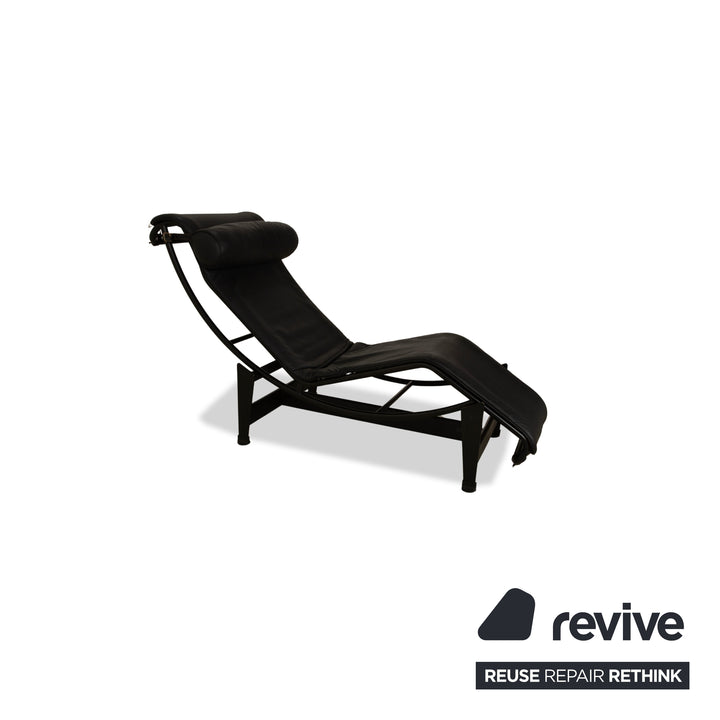 Cassina Le Corbusier LC 4 Leather Lounger Black Bauhaus
