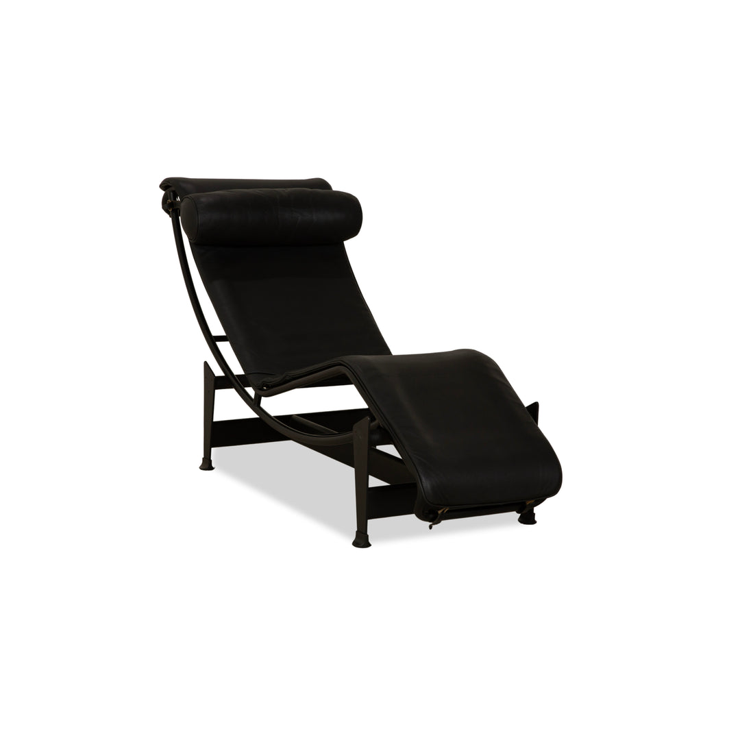 Cassina Le Corbusier LC 4 Leather Lounger Black Bauhaus