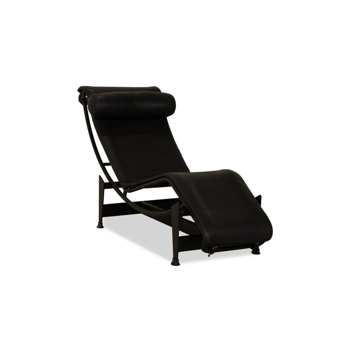 Cassina Le Corbusier LC 4 Leather Lounger Black Bauhaus