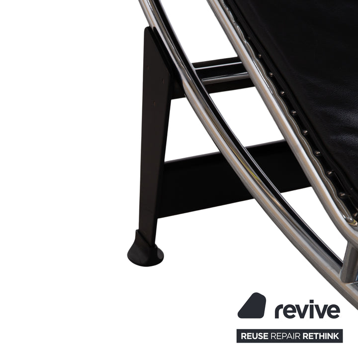 Cassina Le Corbusier LC 4 Leather Lounger Black Bauhaus