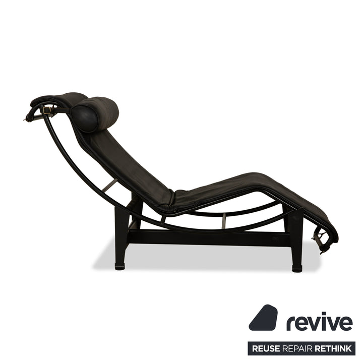 Cassina Le Corbusier LC 4 Leather Lounger Black Bauhaus