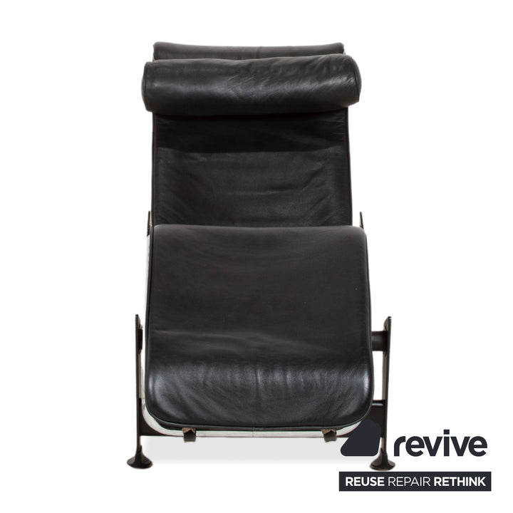 Cassina Le Corbusier LC 4 Leder Liege Schwarz Bauhaus manuelle Funktion