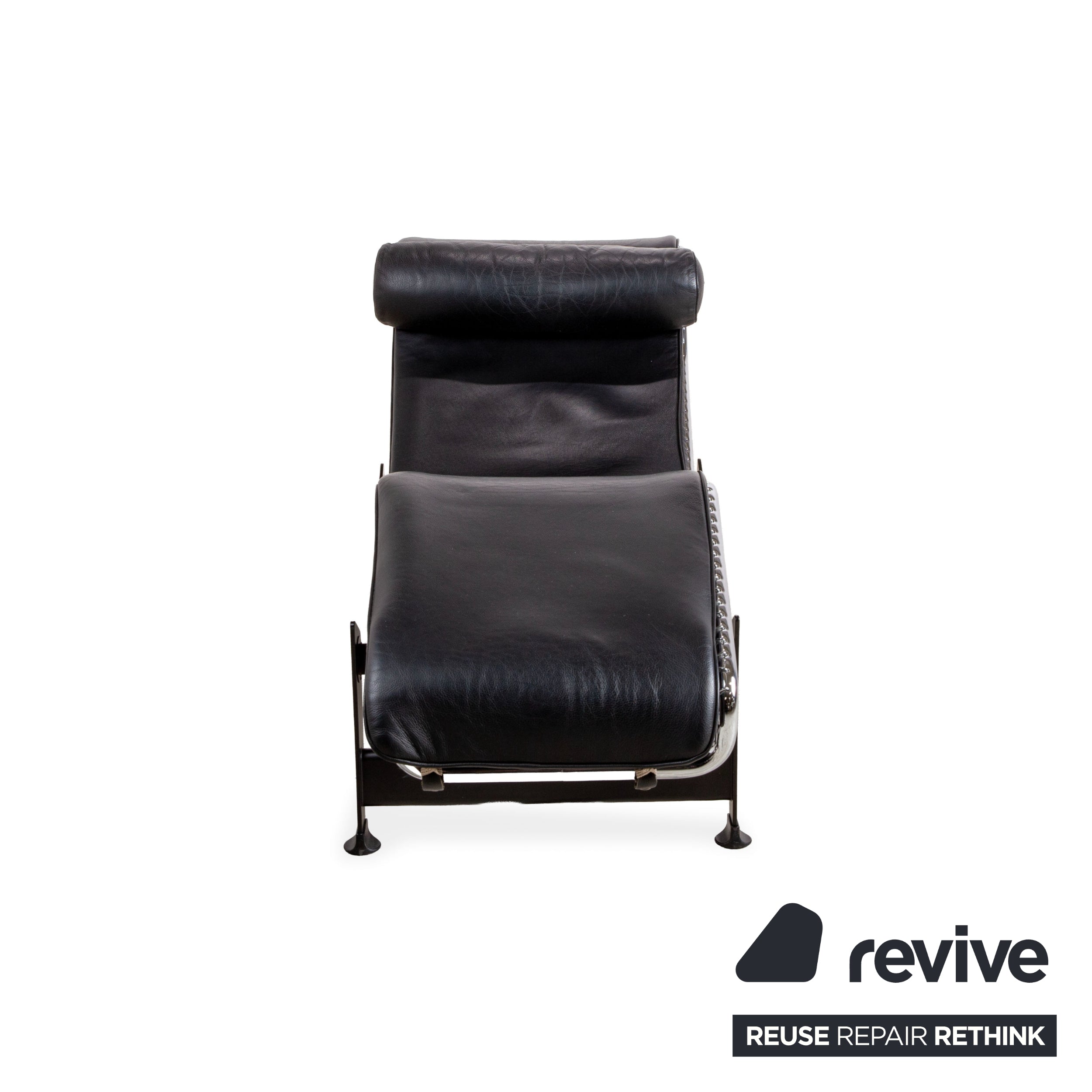 Cassina Le Corbusier LC 4 Leather Lounger Black Bauhaus