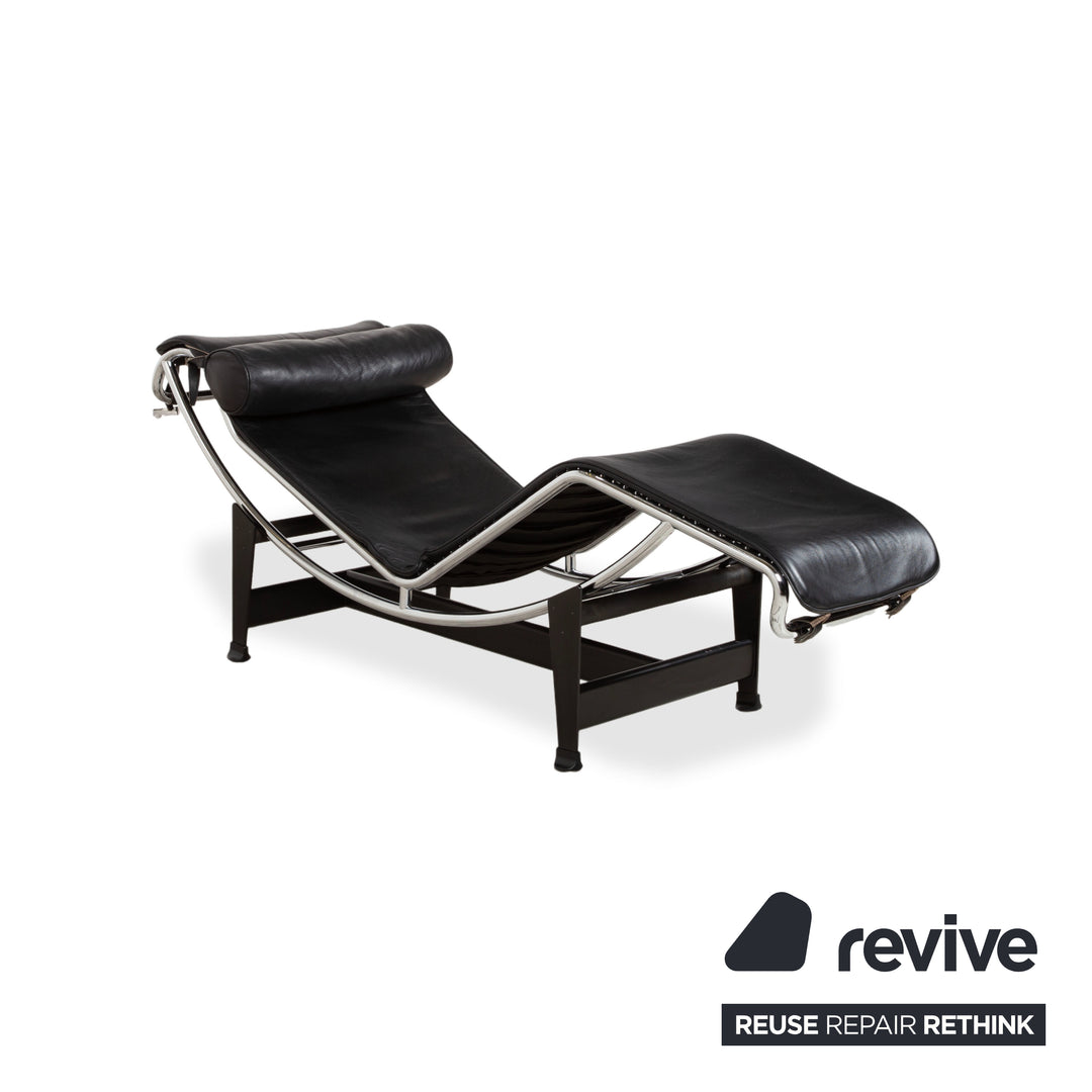 Cassina Le Corbusier LC 4 Leder Liege Schwarz Bauhaus manuelle Funktion