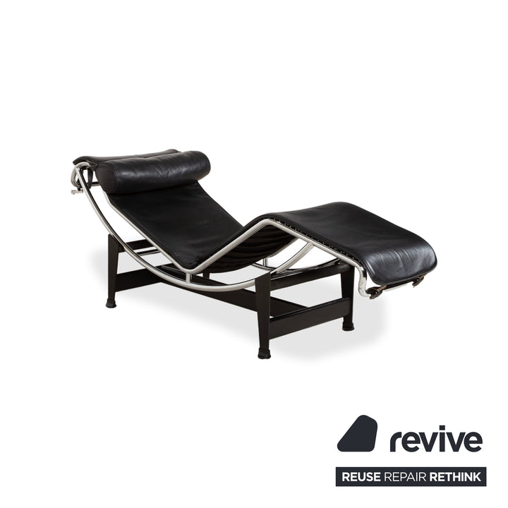 Cassina Le Corbusier LC 4 Leder Liege Schwarz Bauhaus manuelle Funktion