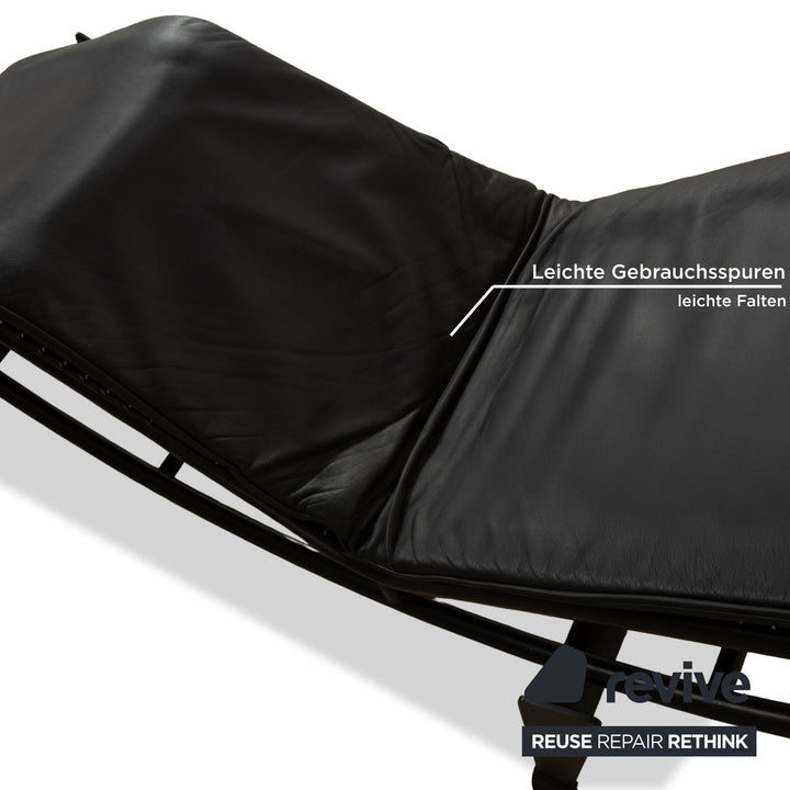Cassina Le Corbusier LC 4 Leather Lounger Black Bauhaus