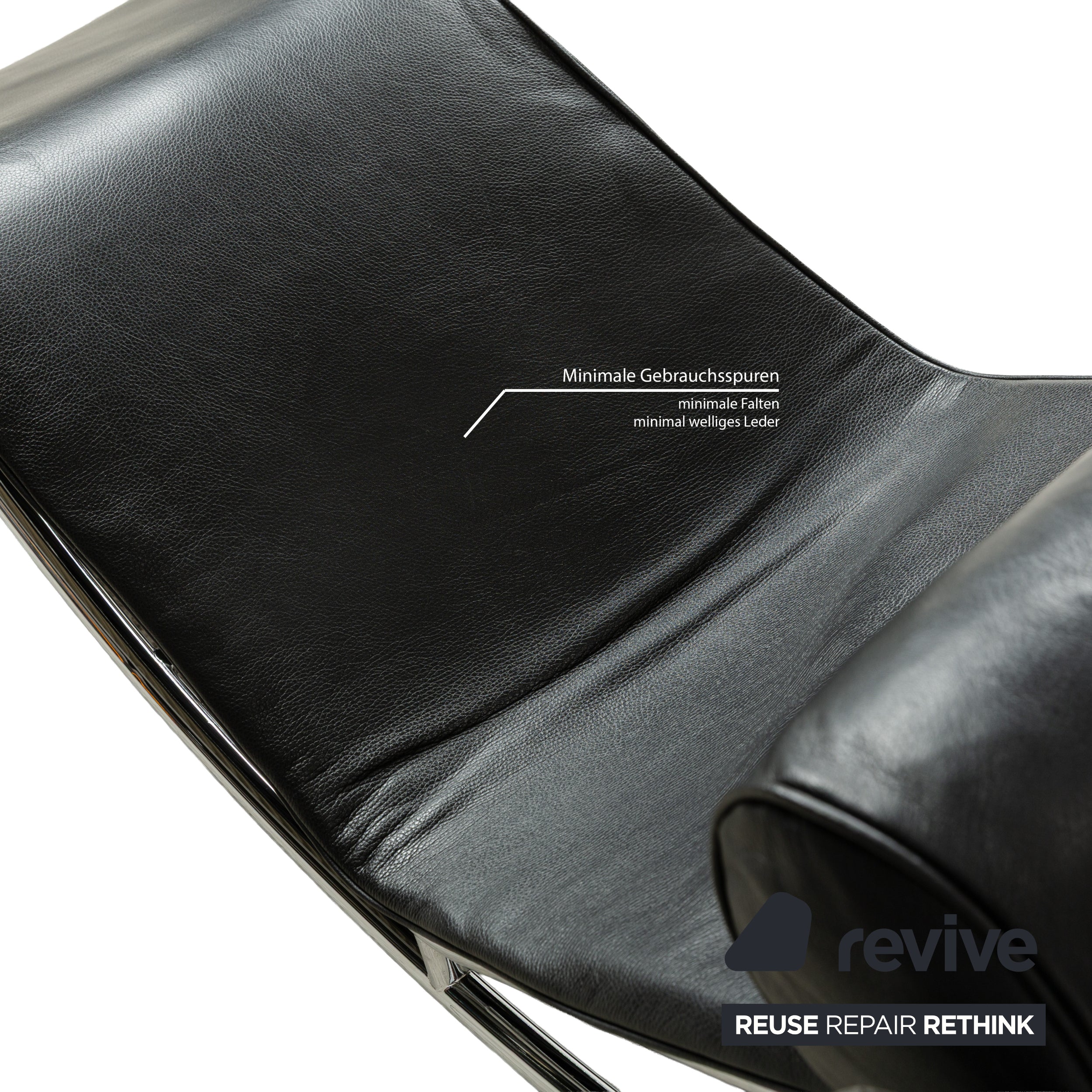 Cassina Le Corbusier LC 4 Leather Lounger Black Relaxation Function Bauhaus