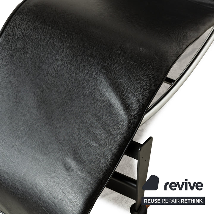 Cassina Le Corbusier LC 4 Leather Lounger Black Relaxation Function Bauhaus