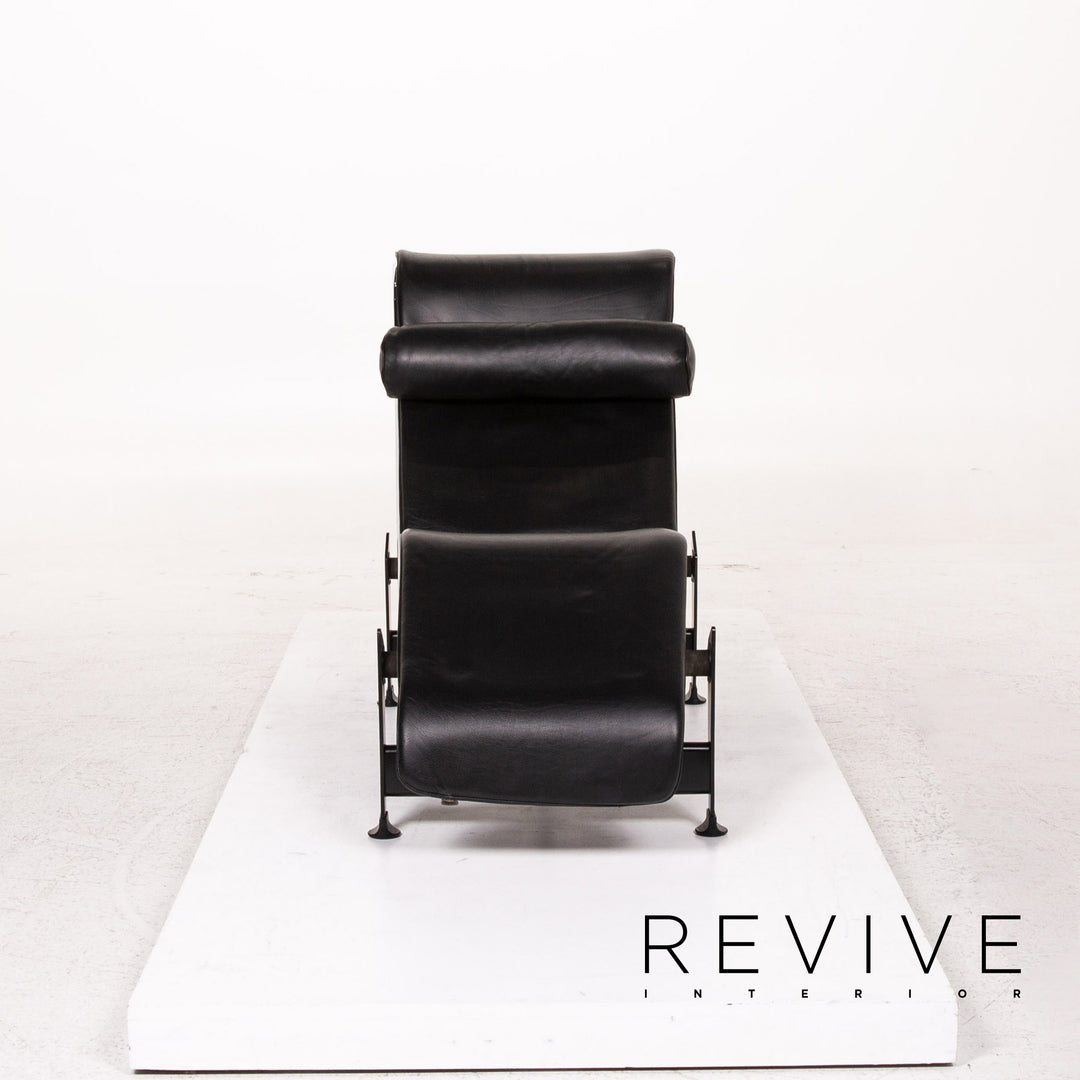 Cassina Le Corbusier LC 4 Leder Liege Schwarz Relaxfunktion Funktion #13539