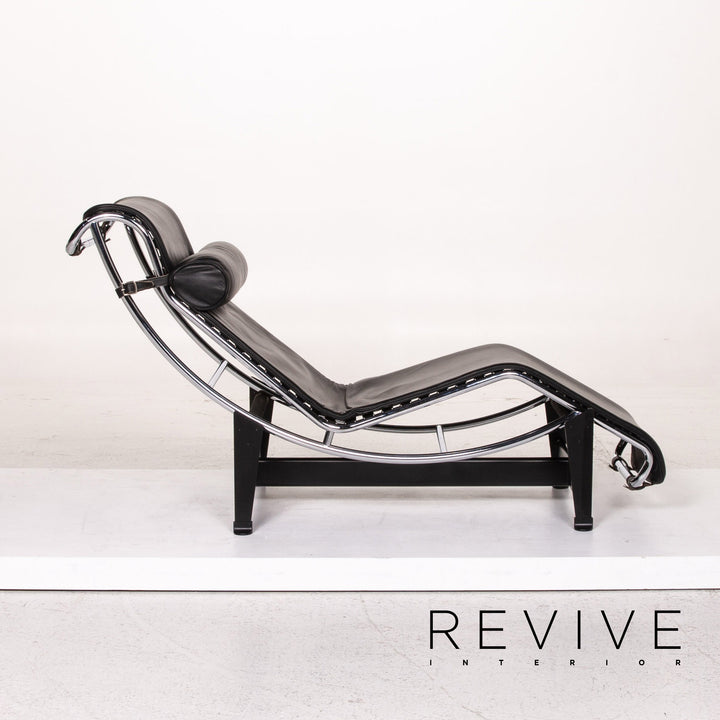 Cassina Le Corbusier LC 4 Leder Liege Schwarz Relaxfunktion Funktion #13539
