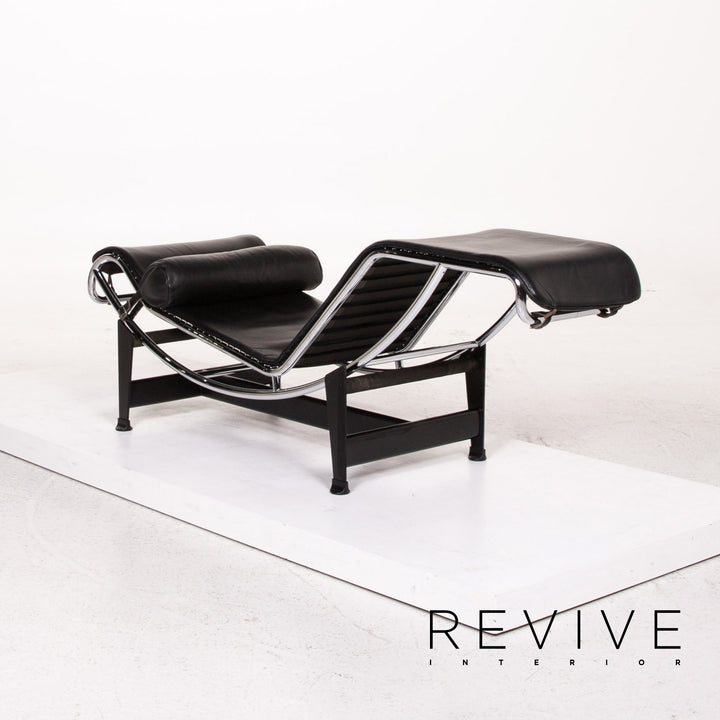 Cassina Le Corbusier LC 4 Leder Liege Schwarz Relaxfunktion Funktion #13539