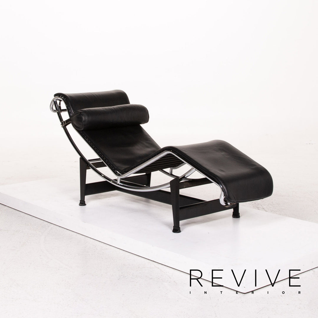 Cassina Le Corbusier LC 4 Leder Liege Schwarz Relaxfunktion Funktion #13539