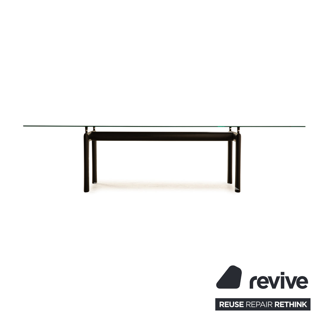 Cassina Le Corbusier LC 6 Glas Esstisch Schwarz 275 x 100 x 71,5 cm