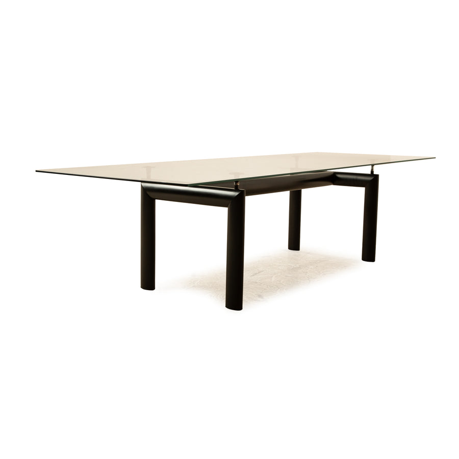 Cassina Le Corbusier LC 6 glass dining table black 275 x 100 x 71.5 cm